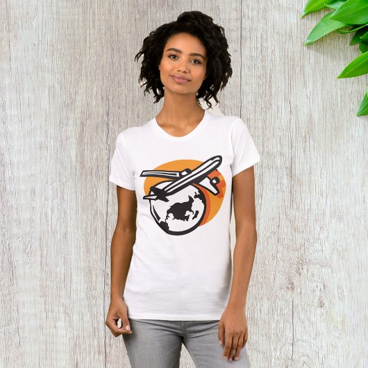 Vliegtuig World Travel Vrouwen T-shirt