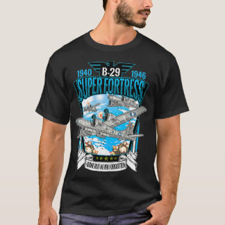Vliegtuig WWWII B29 Superfort Bomber uit de Tweede T-shirt