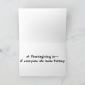 VLIEGTUIG ZEGT MEER TURKIJE BIJ ***THANKSGIVING** FEESTDAGEN KAART (Binnen)