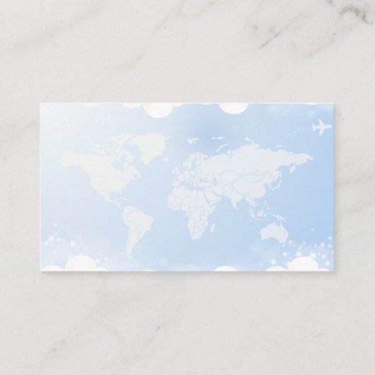 Vliegtuigavontuur wacht op boeken voor Baby Informatiekaartje (Achterkant)