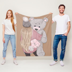 Vliegtuigbak, 50 x 60 inch fleece deken