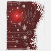 Vliegtuigbak/kerstboom en lampjes fleece deken (Voorkant)