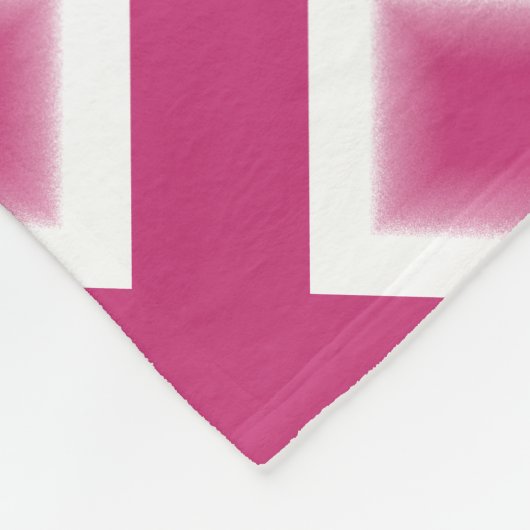 Vliegtuigbak - Magenta Diamond Blocks Fleece Deken (Hoek)