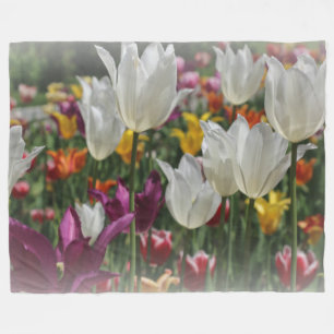 Vliegtuigbak/tulpen Fleece Deken