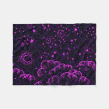 Vliegtuigbak voor moon en sterren (PK/BLK/PUR)