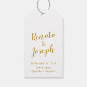 Vliegtuigbestemming Cadeaulabel (Achterkant)