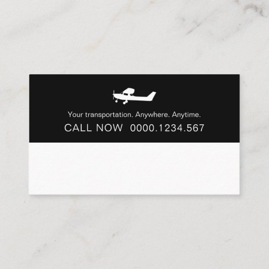 Vliegtuigbestuurder | Luchtvaart Visitekaartje (Achterkant)