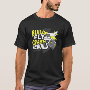 Vliegtuigbouw bouwen voor een vliegtuigvliegtuig t-shirt