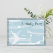 Vliegtuigdag - uitnodiging (Staand voorkant)