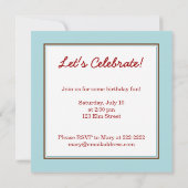 Vliegtuigdaguitnodiging Kaart (Achterkant)