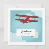Vliegtuigdaguitnodiging Kaart (Voorkant)