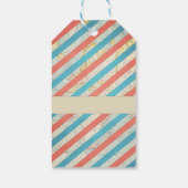 Vliegtuigdank voor labels avontuurreizen cadeaulabel (Achterkant)