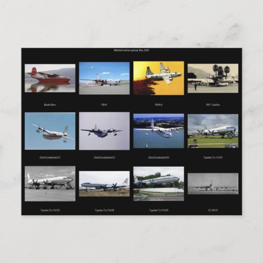 Vliegtuigen Briefkaart (Voorkant)