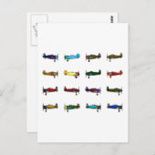 vliegtuigen briefkaart (Voorkant / Achterkant)