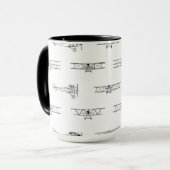 vliegtuigen die als DOUANEKLEUR worden beschouwd Mok (Voorkant links)