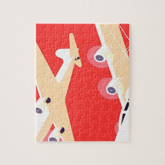 Vliegtuigen die propeller vliegen legpuzzel (Verticaal)