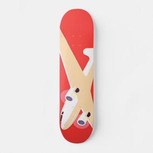 Vliegtuigen die  propeller vliegen skateboard