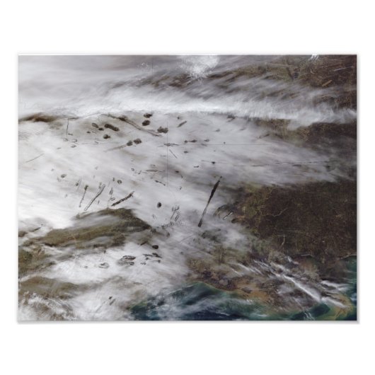 Vliegtuigen dissipatie foto afdruk (Voorkant)