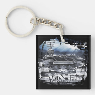 Vliegtuigen drager D.D.Eisenhower Acryl Sleutelhan Sleutelhanger