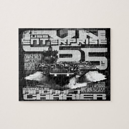 Vliegtuigen drager Enterprise Puzzle Legpuzzel (Horizontaal)