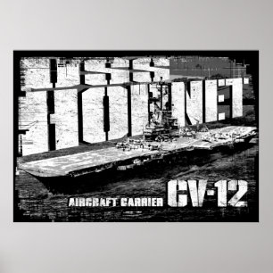 Vliegtuigen drager Hornet Poster
