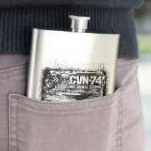 Vliegtuigen drager John C. Stennis Classic Flask Flacon (Voorbeeld)