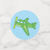 Vliegtuigen en straalvliegtuigen van de eerste ver confetti (Kleine voorkant)