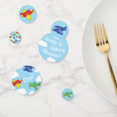 Vliegtuigen en straalvliegtuigen van de eerste ver confetti (Groep)