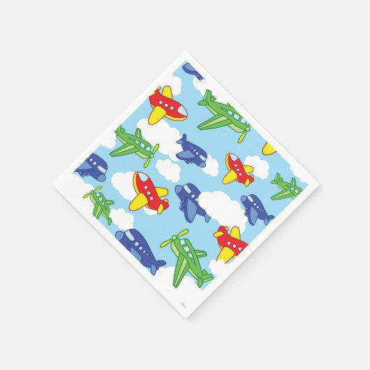 Vliegtuigen en straalvliegtuigen van de eerste ver servet (Hoek)