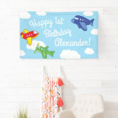 Vliegtuigen en straalvliegtuigen van de eerste ver spandoek (Insitu)