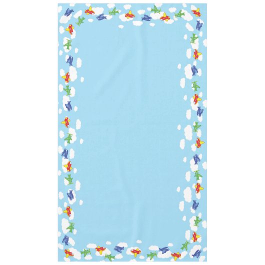 Vliegtuigen en straalvliegtuigen van de eerste ver tafelkleed (Voorkant)