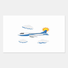Vliegtuigen Feest Collectie! Rechthoekige Sticker