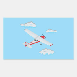 Vliegtuigen Feest Collectie! Rechthoekige Sticker