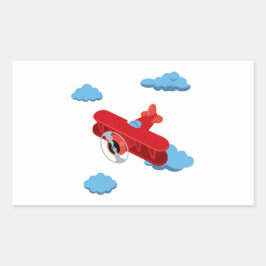 Vliegtuigen Feest Collectie! Rechthoekige Sticker
