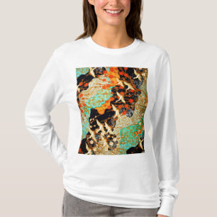 VLIEGTUIGEN MET SPRING FLOWERS Japanse Floral T-shirt