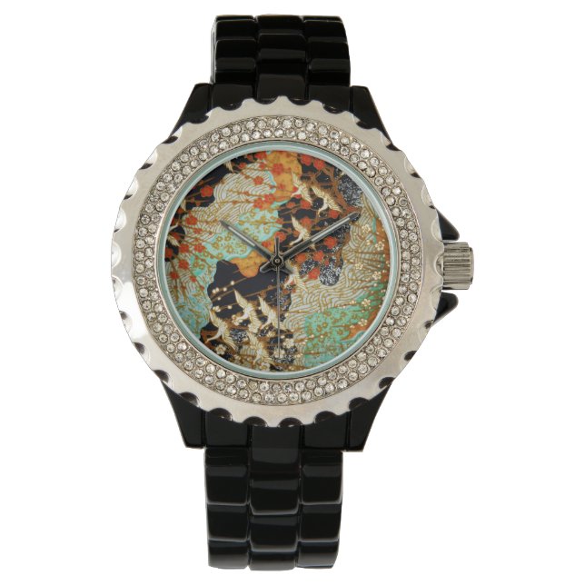 VLIEGTUIGEN MET SPRINGSTROMEN HORLOGE (Voorkant)