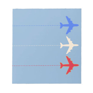 vliegtuigen notitieblok