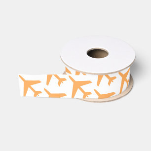 Vliegtuigen Oranje Reizen Piloot Luchtvaart Vlucht Grosgrain Lint