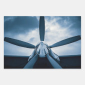 Vliegtuigen Propellers Inpakpapier Vel (Voorkant)