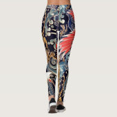 VLIEGTUIGEN, SPRINGSTROMEN Japanse Floral Leggings (Achterkant)
