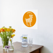 Vliegtuigen, sterrenbeeld, horoscoop, astrologie folie afdrukken (Laag (Keuken))