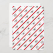 Vliegtuigen van de piloot met grijs vliegtuig bedankkaart (Voorkant / Achterkant)