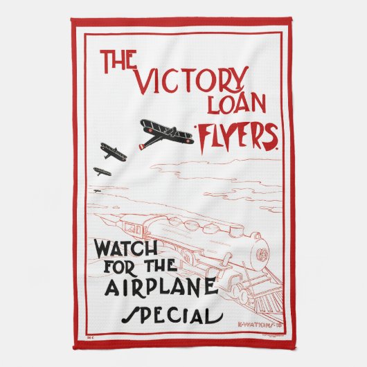 vliegtuigen van patriottische vliegtuigen, vliegt theedoek (Verticaal)