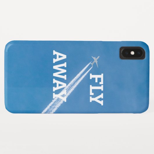 Vliegtuigen vliegen in de blauwe lucht Case-Mate iPhone case (Achterkant (horizontaal))