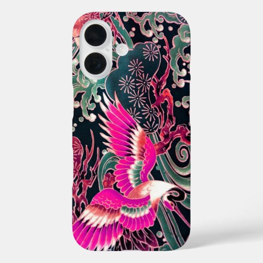 VLIEGTUIGEN, WAVES, STROOKERS Roze Japanse Floral Case-Mate iPhone Case (Achterkant)