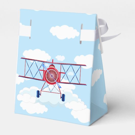  vliegtuigexploitant Birthday Party Bedankdoosjes (Achterkant)
