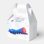  vliegtuigexploitant Birthday Party Bedankdoosjes (Voorkant Zijde)