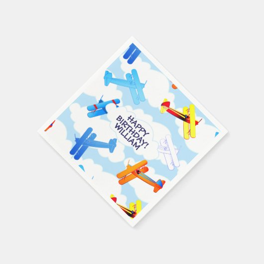 vliegtuigexploitant Birthday Party Servet (Hoek)