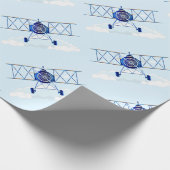  vliegtuigexploitant cadeaupapier (Hoek)