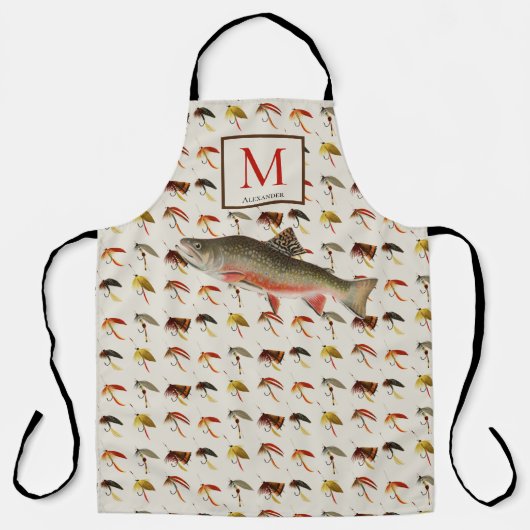 Vliegtuigforel Waterverf Apron Schort (Voorkant)